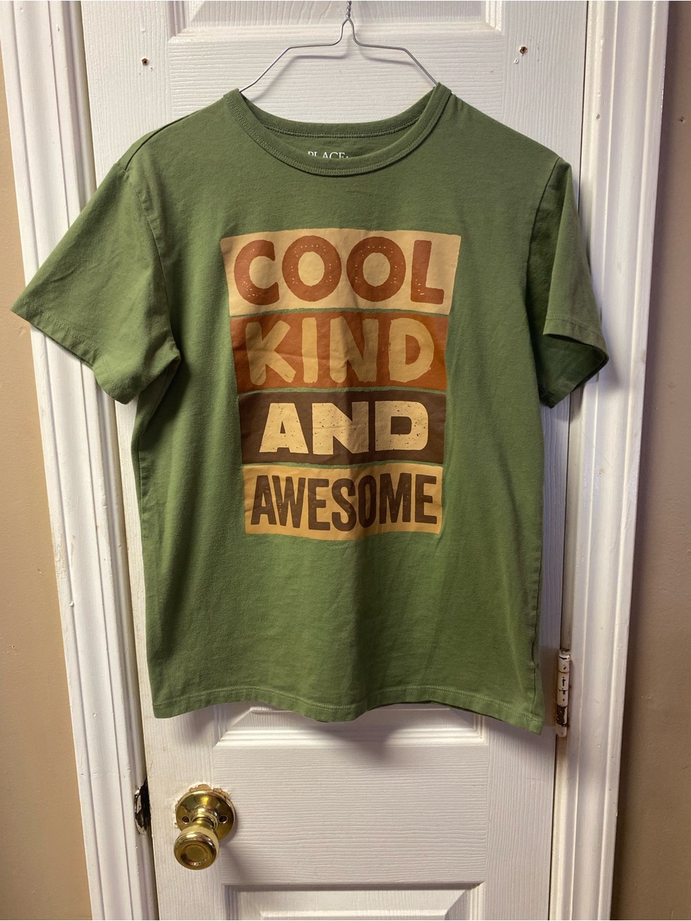 Place Olive Green 'Cool Kind and Awesome' Graphic Tee